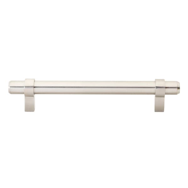 Gliderite Hardware 5-1/16 in. Center to Center Satin Nickel Solid Steel Bar Pull - 4007-128-SS 4007-128-SS-1 - main
